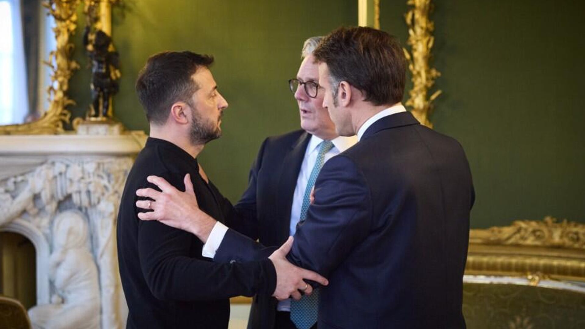   Зеленский Стармер Макрон - РИА Новости, 1920, 15.03.2025