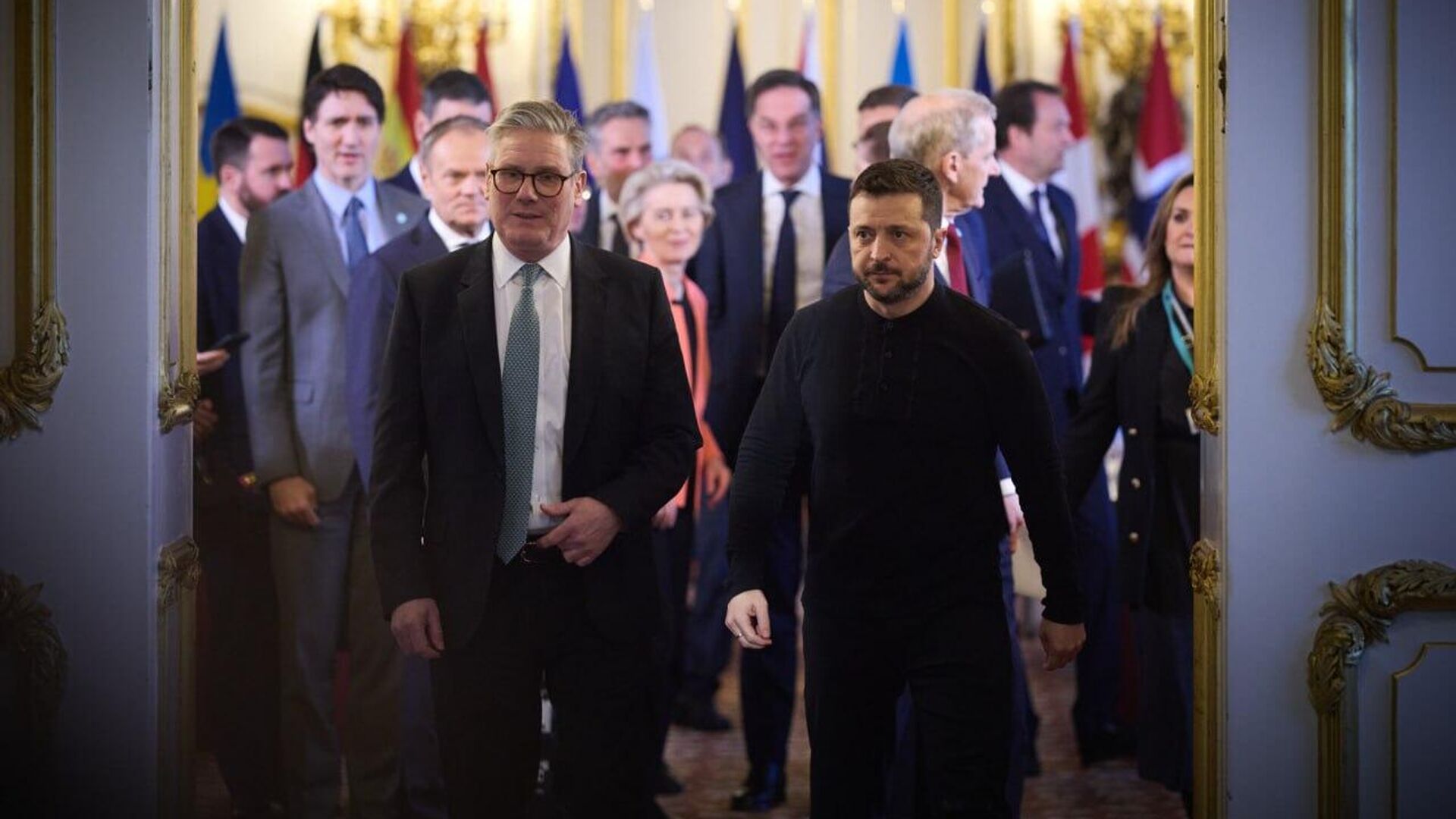 Кир Стармер и Владимир Зеленский - РИА Новости, 1920, 03.03.2025