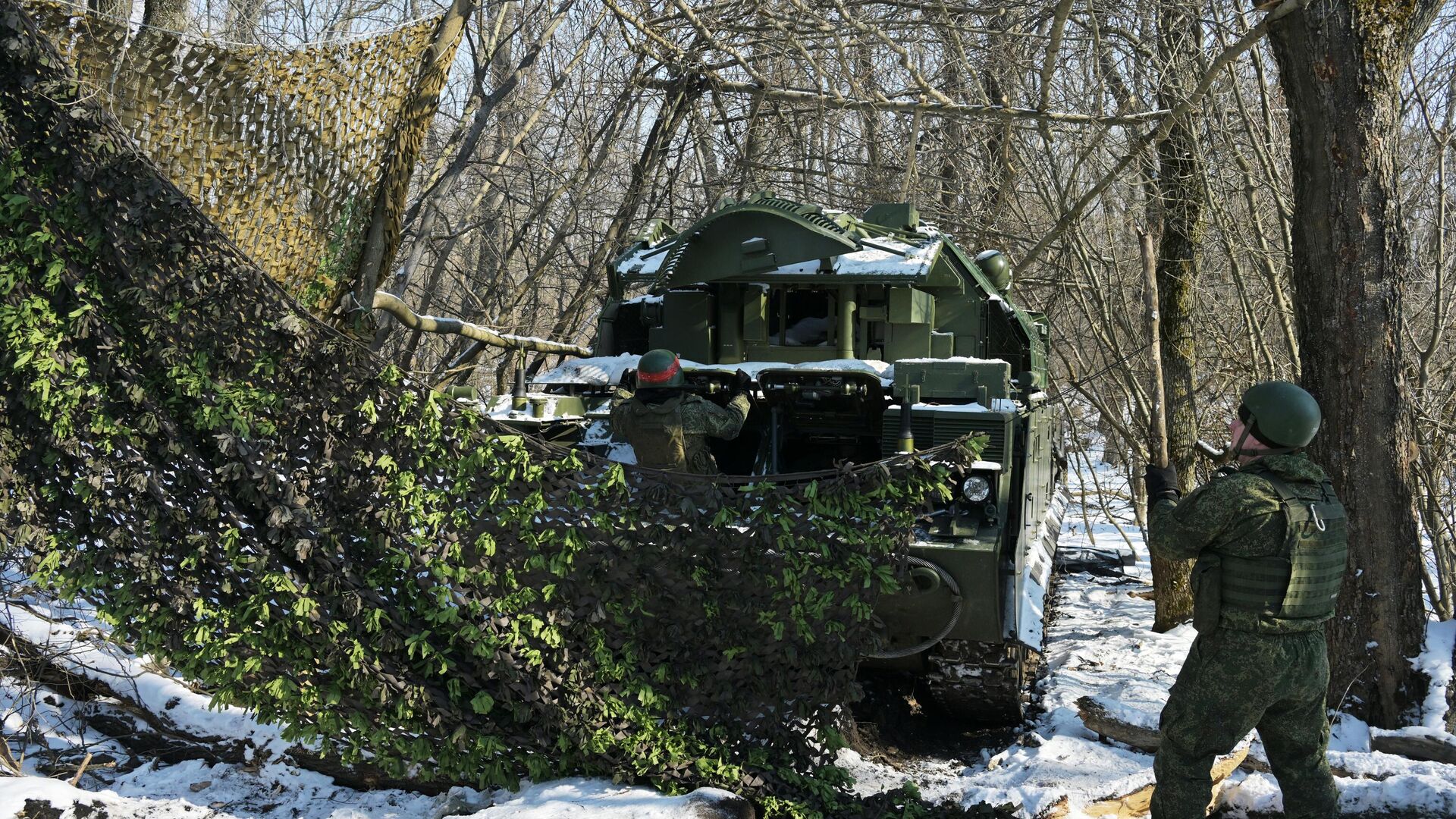 Боевое дежурство ПВО ЦВО в ДНР - РИА Новости, 1920, 13.03.2025