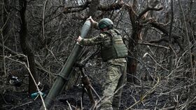 Боевая работа расчета 120мм миномёта 352 полка группировки войск Север в Курской области