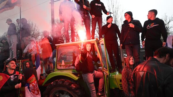 Протесты в Белграде