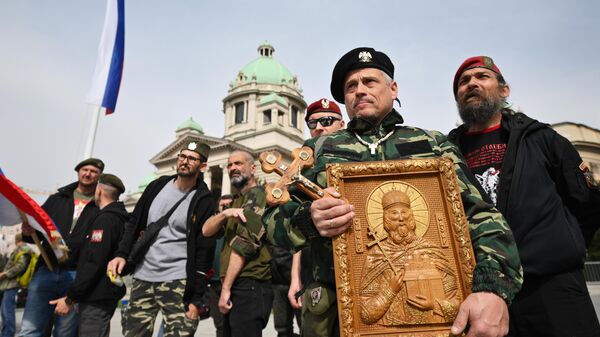 Протесты в Белграде