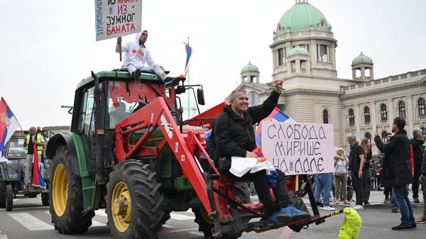 Протесты в Белграде