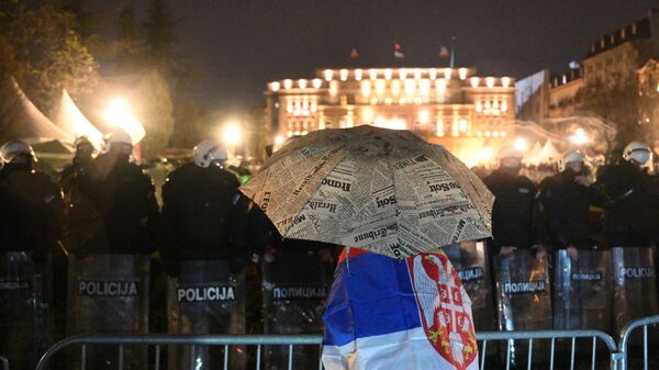 Протесты в Белграде