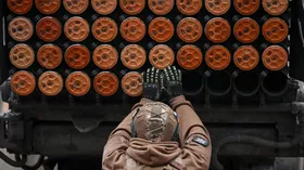 Боевая работа артрасчета РСЗО Град на Курском направлении СВО