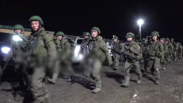 Боевая подготовка солдат из КНДР в Курской области Боевая подготовка солдат из КНДР в Курской области