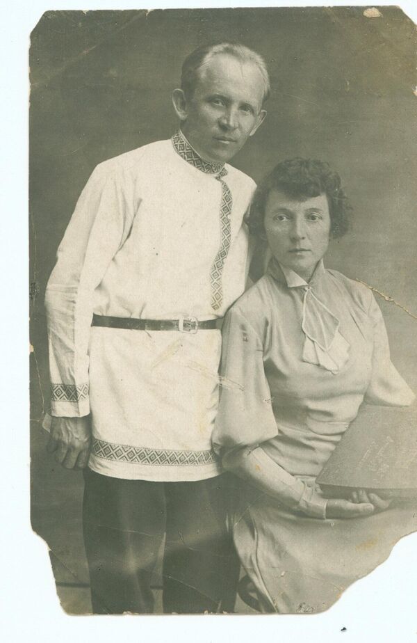 Прадед Александра Дмитриевского с супругой Людмилой Васильевной