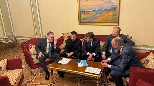 коалиция желающих: Стармер, Зеленский, Макрон, Туск, Мерц