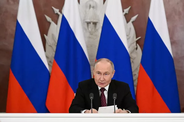 © Фотохост-агентство РИА Новости / Обращение президента РФ В. Путина к представителям российских и зарубежных СМИ Украина за неделю. Возвращение в Стамбул