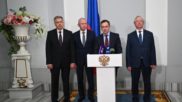 Пресс-конференция российской делегации в Стамбуле