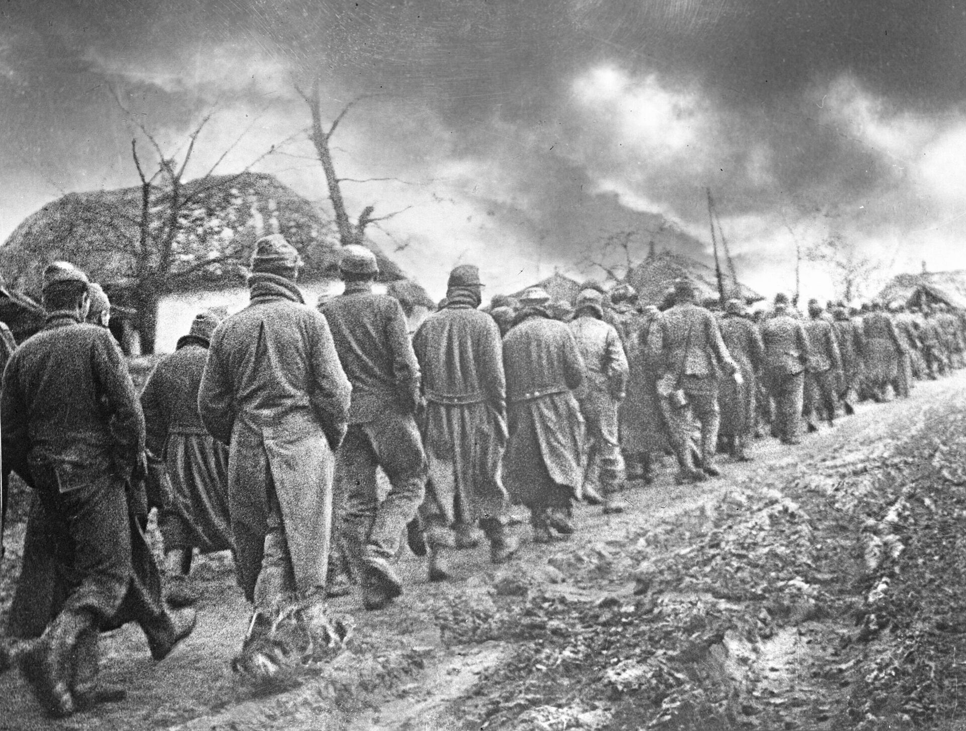 Захваченные в плен в ходе Черниговско-Припятской наступательной операции немецкие солдаты - РИА Новости, 1920, 22.05.2025