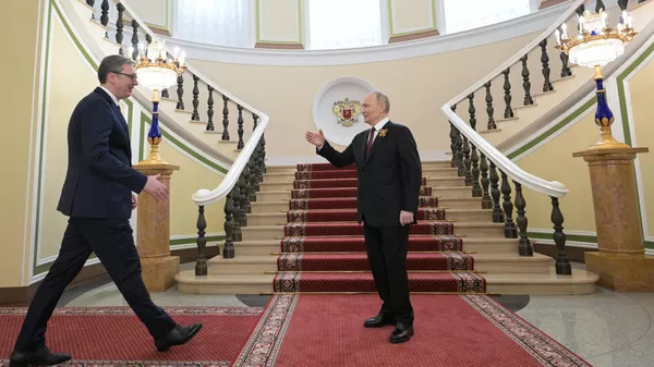 Встреча президента РФ В. Путина и иностранных лидеров