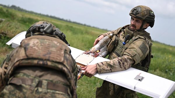 Боевая работа расчета ударного БПЛА Молния группировки войск Центр на Красноармейском направлении СВО