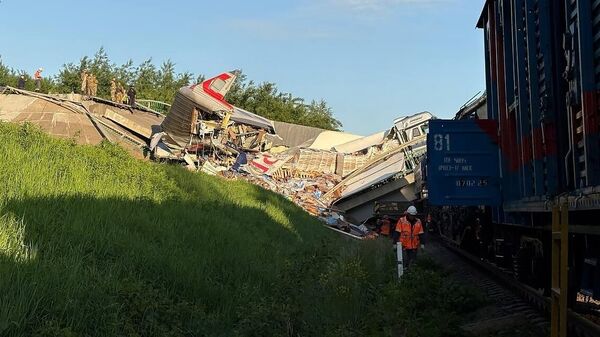 Обрушение моста на пассажирский поезд в Брянской области