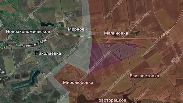 Наши воины зачистили выступ южнее села Малиновка