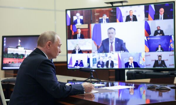 Президент Владимир Путин провел совещание с членами правительства РФ Президент Владимир Путин провел совещание с членами правительства РФ