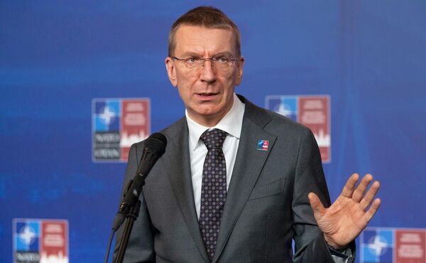 Президент Латвии на трибуне