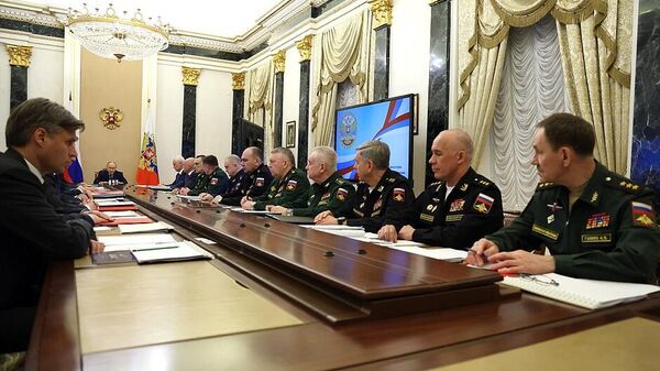 Совещание по рассмотрению основных параметров проекта государственной программы вооружения на 2027–2036 годы