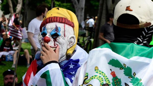 Акция протеста против политики Д. Трампа