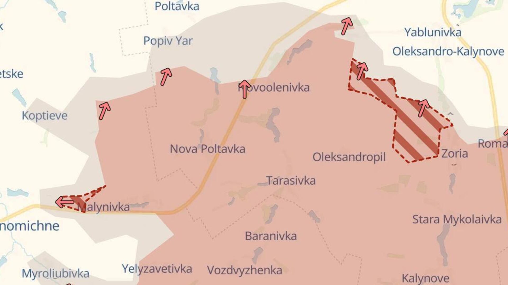 Российские войска продвинулись около Юнаковки Сумской области, а также в двух местах к югу от Константиновки - РИА Новости, 1920, 18.06.2025