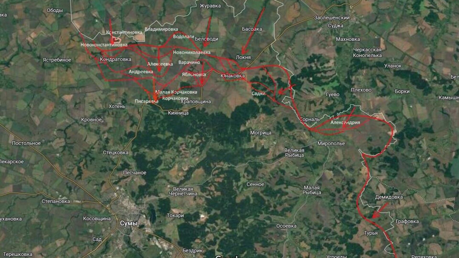 Обстановка на Сумском направлении Обстановка на Сумском направлении - РИА Новости, 1920, 19.06.2025
