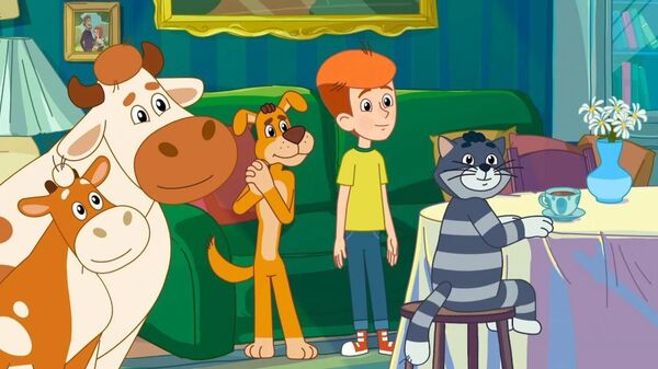 `Простоквашино`. Кадр из фильма Усик в Голливуде, Путин в Простоквашино,