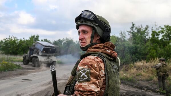 Боевая работа расчета РСЗО Град группировки войск Центр на Красноармейском направлении СВО