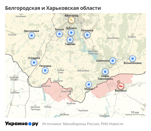 Белгородская и Харьковская области