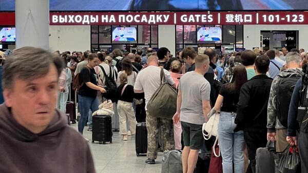 Обстановка в аэропорту Шереметьево