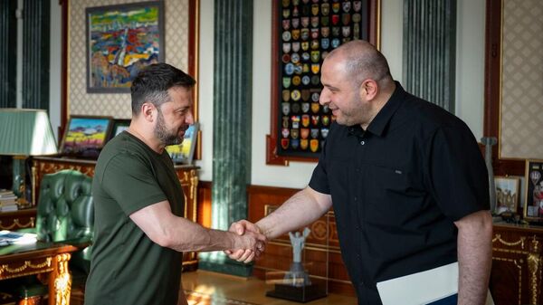 Владимир Зеленский и Рустем Умеров Владимир Зеленский и Рустем Умеров