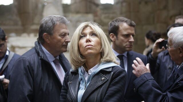 © Фото / Макроны Первая мадам Франции с лицом Панина. Семь лиц Брижит Макрон на фоне ее мужа