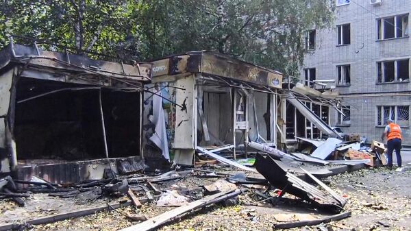 Последствия атаки БПЛА в Воронеже