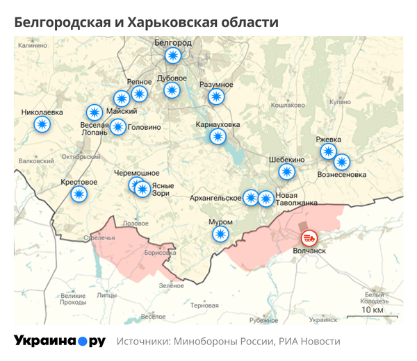 Белгородская и Харьковская области