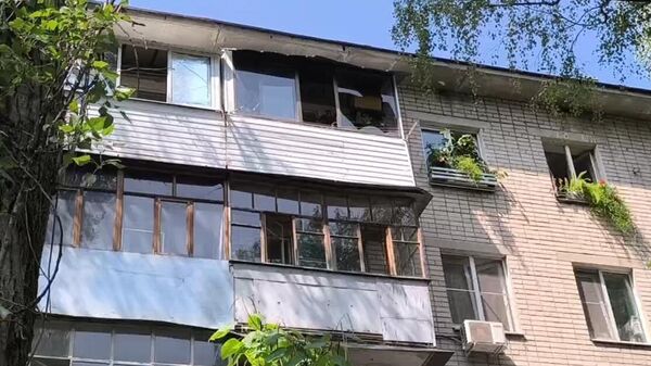 Последствия атаки БПЛА в Воронеже