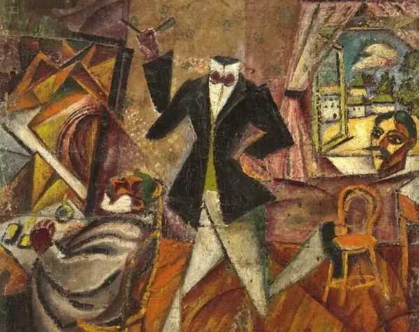 Давид Бурлюк Безголовый парикмахер, 1912 год Давид Бурлюк Безголовый парикмахер, 1912 год