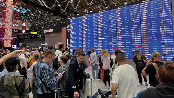 Обстановка в аэропорту Шереметьево