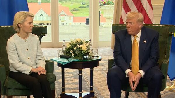 Урсула фон дер Ляйен и Дональд Трамп