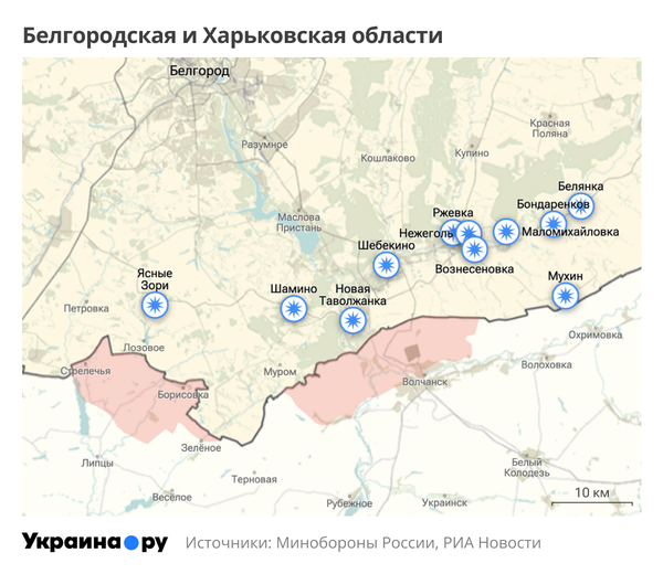 Белгородская и Харьковская области