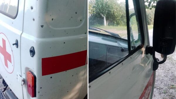 Боевики киевского режима в очередной раз нанесли удар FPV-дроном по автомобилю скорой помощи Минздрава ВГА Харьковской области