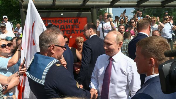 Рабочая поездка президента Владимира Путина в Санкт-Петербург 