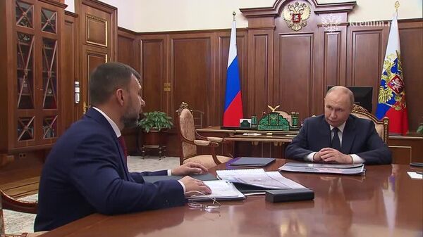 Владимир Путин провёл рабочую встречу с Главой ДНР Денисом Пушилиным
