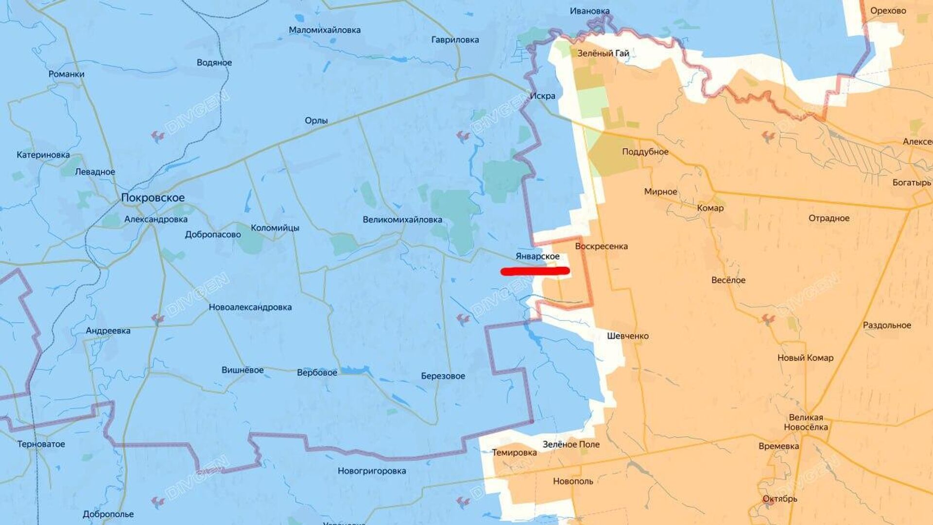 ВС РФ освободили Январское (укр - РИА Новости, 1920, 05.08.2025