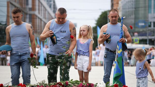 Празднование 95-й годовщины со дня образования Воздушно-десантных войск России