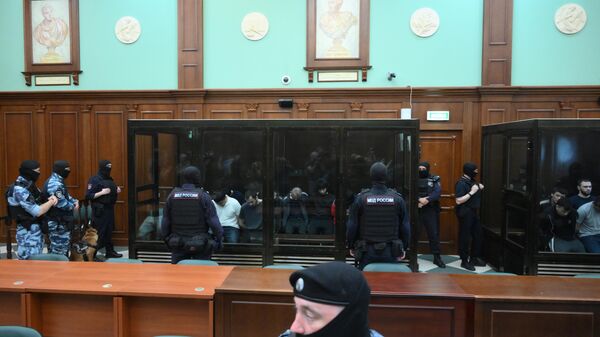 Заседание суда по делу о теракте в концертном зале Крокус Сити Холл 