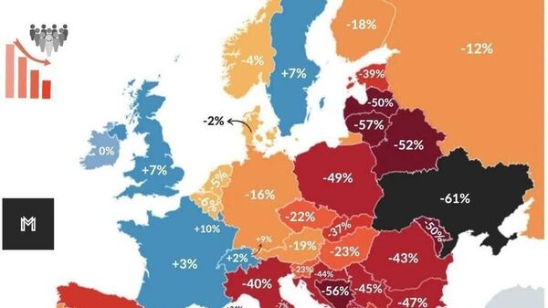 По оценкам ООН, к 2100 году численность населения Украины уменьшится