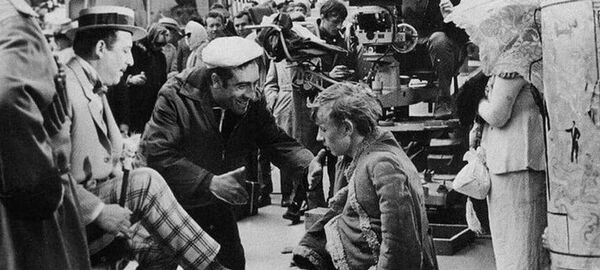 Борис Сичкин, Эдмонд Кеосаян и Виктор Косых на съёмках Неуловимых мстителей