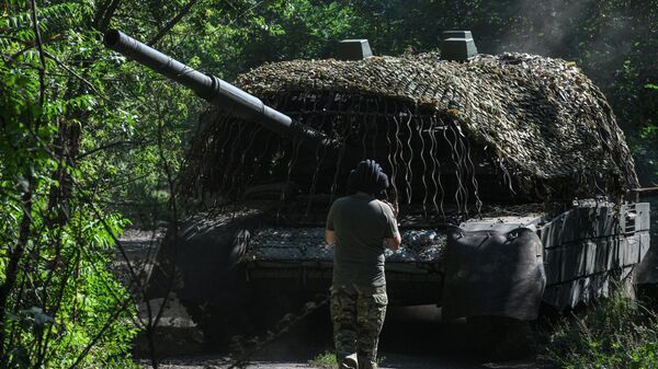 Боевая работа танкистов группировки войск Центр на Покровском направлении