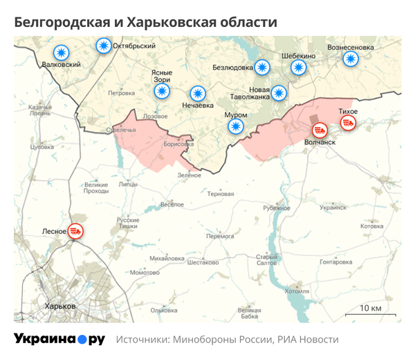 Белгородская и Харьковская области