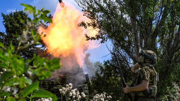 Боевая работа расчета миномета 2С4 Тюльпан группировки войск Центр в зоне СВО