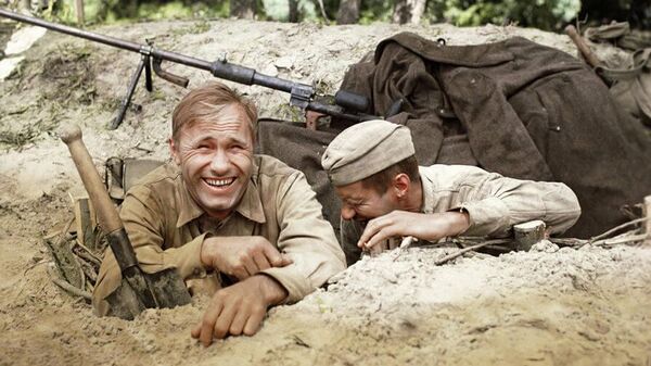 Василий Шукшин в роли Петра Лопахина. Они сражались за Родину, Мосфильм, 1975 г.